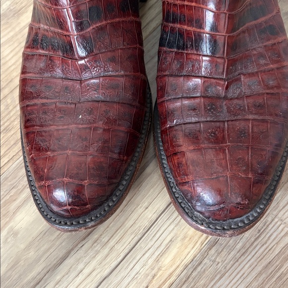 Men's Brown Leather Boots - Picture 3 of 5